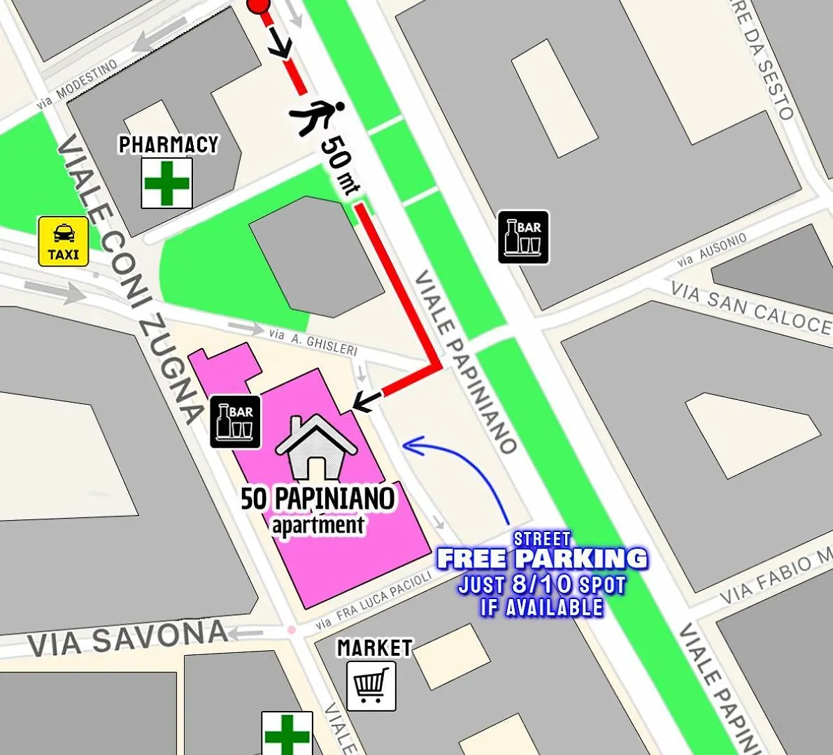 50 Papiniano Apartment Milano 0*,  Italia